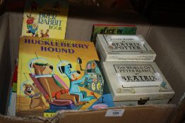 TWO BOXES OF VINTAGE CHILDRENS BOOKS AND ANNUALS TO INCLUDE ENID BLYTON EXAMPLES