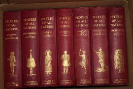 A BOX OF VINTAGE 'PEOPLES OF ALL NATIONS' BOOKS