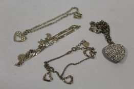 FOUR STERLING SILVER BRACELETS, APPROX WEIGHT 19.1G