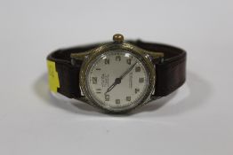 A VINTAGE ZEWOGA 17 JEWEL AUTOMATIC INCABLOC WRISTWATCH