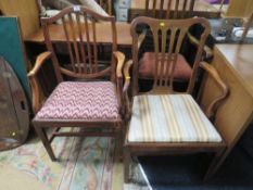 TWO ANTIQUE ARMCHAIRS