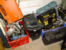 A LARGE QUANTITY OF POWERTOOLS ETC - ALL A/F