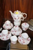 A VINTAGE FLORAL AYNSLEY PART TEA SET