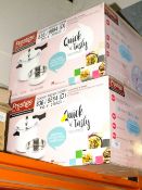TWO BOXED PRESTIGE PRESSURE COOKERS (UNCHECKED)