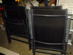 THREE FOLDABLE GARDEN CHAIRS