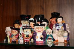 A COLLECTION OF TOBY JUGS