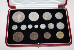 A SET OF 1937 SPECIMEN COINS