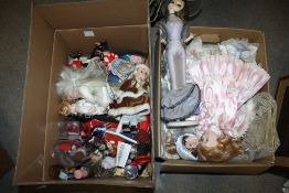 A LARGE QUANTITY OF ASSORTED DOLLS