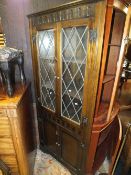 TWO REPRODUCTION CORNER CABINETS (2)