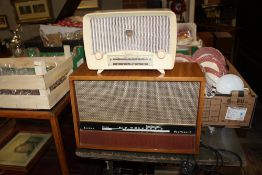 A VINTAGE HACKER MAYFLOWER II RADIO, TOGETHER WITH AN 'ULTRA' EXAMPLE (2)