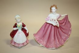 TWO ROYAL DOULTON FIGURES, VALERIE HN2107 AND ELAINE HN4865