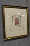 A FRAMED AND GLAZED WATERCOLOUR ENTITLED ' A HACKNEY TEAPOT' BY BARRY HILL