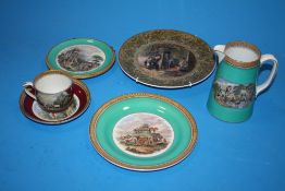 A COLLECTION OF PRATT CERAMICS TO INCLUDE A JUG (6)