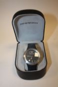 A BOXED EMPORIO ARMARNI WRISTWATCH