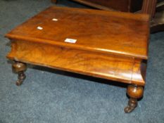 A 19TH CENTURY CONVERTED STATIONARY DRAWER ON CASTORS W-55 CM