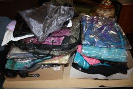 A QUANTITY OF FABRIC ETC