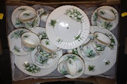 A TRAY OF ROYAL ALBERT SUMMERTIME SERIES CHINA