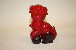 A ROYAL DOULTON FLAMBE DOG OF FO FIGURE