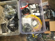 A QUANTITY OF ELECTRICALS, WIRING ETC