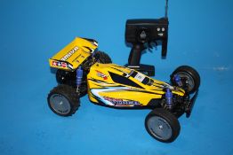 A TAMIYA DT-02 REMOTE CONTROL CAR