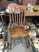A VINTAGE WINDSOR ARMCHAIR