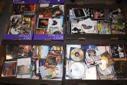 FIVE TRAYS OF ASSORTED CDS ETC.