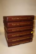 A LARGE QUANTITY OF ROYAL MAIL STAMP PRESENTATION PACKS CONTAINED IN 6 ALBUMS