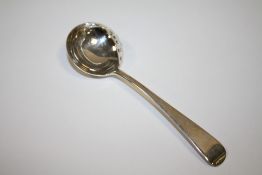 A HALLMARKED SILVER SIFTER SPOON