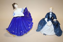 TWO ROYAL DOULTON FIGURES LAURIANNE HN2719 AND ELAINE HN2791