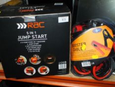 AN RAC 5-IN-1 JUMP START KIT PLUS JUMP CABLES