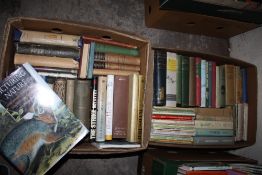 TWO BOXES OF VINTAGE BOOKS TO INCLUDE HORTICULTURE AND WILDLIFE INTEREST