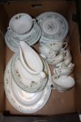 A TRAY OF ROYAL DOULTON PROVENCAL CHINA