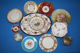 A COLLECTION OF ANTIQUE AND LATER CERAMICS TO INCLUDE COALPORT, AYNSLEY, CAULDON ETC.