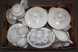 A TRAY OF WEDGWOOD BELLE FLEUR CHINA TO INCLUDE TUREENS