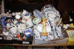 A LARGE QUANTITY OF CERAMICS TO INCLUDE A CHILDS TEA SET, ROYAL ALBERT, OAK SPIRIT BARREL ETC