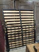 A MODERN METAL /BRASS BEDFRAME
