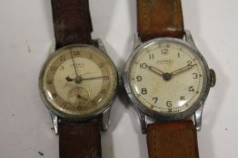 A VINTAGE INGERSOLL VALIANT WRISTWATCH TOGETHER WITH A CEDRIC WRISTWATCH