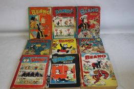 DANDY AND BEANO 1950s ANNUALS A/F comprising 'The Dandy Book' 1955, 1957 & 1961 and 'The Beano Book'