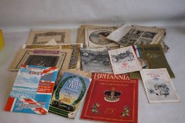 A COLLECTION OF EARLY-MID 20TH CENTURY, PROGRAMMES, NEWSPAPERS & MAGAZINES, to include 