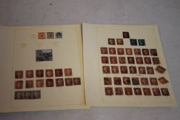 QUEEN VICTORIA - A COLLECTION OF 1D AND 2D STAMPS, to include a Penny Black with Red Maltese Cross