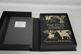FOLIO SOCIETY - 'THE FOUR GOSPELS OF THE LORD JESUS CHRIST' engravings by Eric Gill, facsimile of