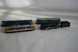 FOUR BOXED HORNBY LOCOMOTIVES to include R.800 BR Class 86 Electric, R.324 Lady Godiva Patriot Class