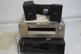 A SONY STR-DB8780 RECEIVER, together with a SLV-AV100 Amplifier and speakers