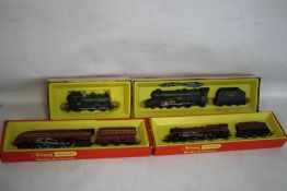 THREE BOXED HORNBY STEAM LOCOMOTIVES WITH TENDERS 'OO GAUGE', to include R.258 LMS Princess