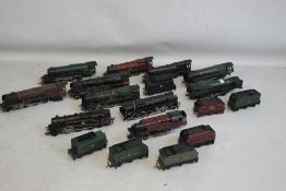 AN ASSORTMENT OF ELEVEN UNBOXED 00 GAUGE STEAM LOCOMOTIVES, mostly 2 rail some 3 rail and seven