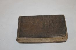 AN ANTIQUARIAN MUSIC BOOK, starts with The Royal Psalmist and has anthems set by Mr Tansur, some