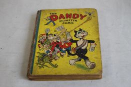 THE DANDY MONSTER COMIC' 1941Condition Report:Losses to spine, worn boards, Book belongs to filled
