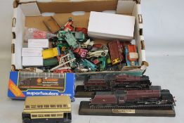 A BOXED CORGI TARGET SUPER HAULER, A UNBOXED CORGI ARAB BUS, together with a quantity of playworn