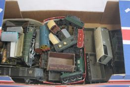 TWELVE UNBOXED O GAUGE COVERED AND UNCOVERED WAGONS BY LIMA ETC., together with OO gauge unboxed