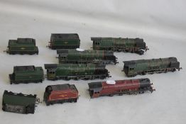 FIVE 00 GAUGE THREE RAIL STEAM LOCOMOTIVES FROM THE 